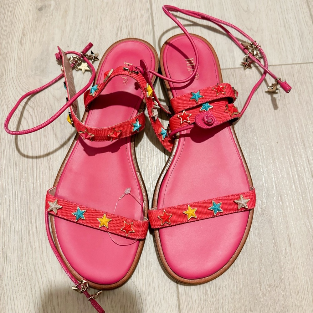 New display condition Red Valentino Sandals size 36 pink star lace up